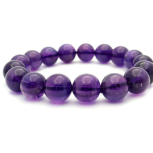 test- Purple Glass Bead Strands