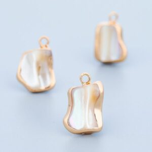 Baroque cultured pearl pendants