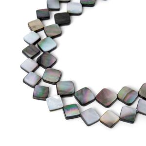 Black Lip Shell Beads Rhombus