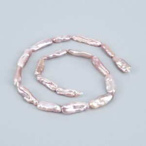 Baroque cultured pearls biwa (pink)